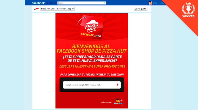 facebook shop pizza hut